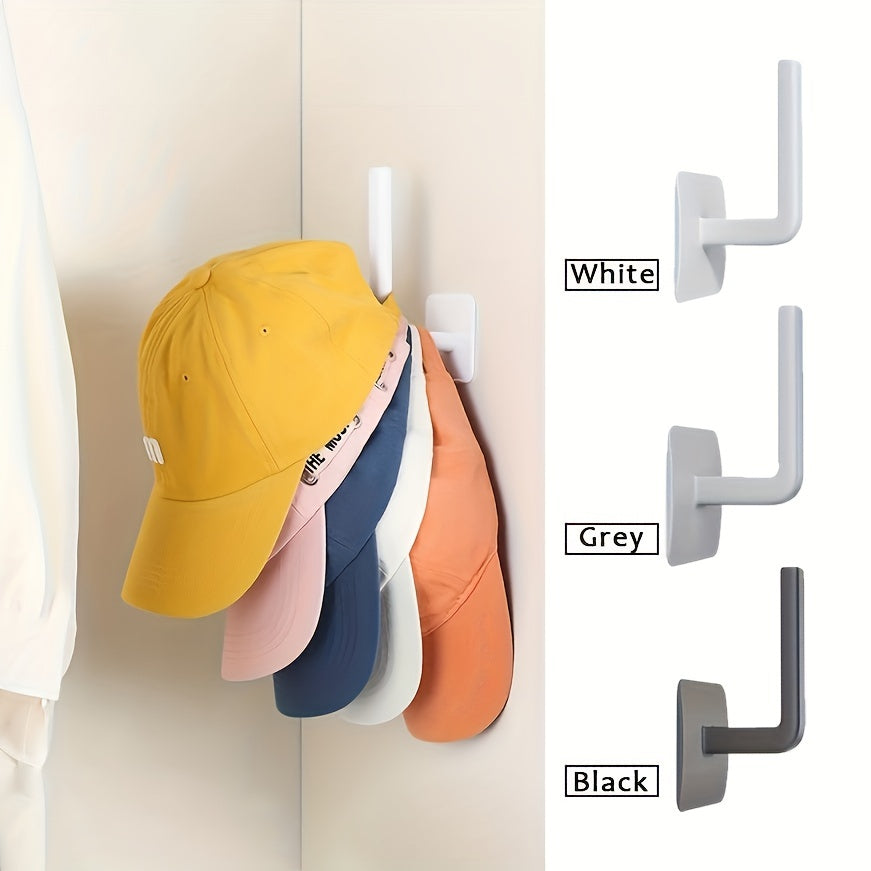 4pcs L Shaped Hook Punching Seamless Hook Lazy Rag Hanger