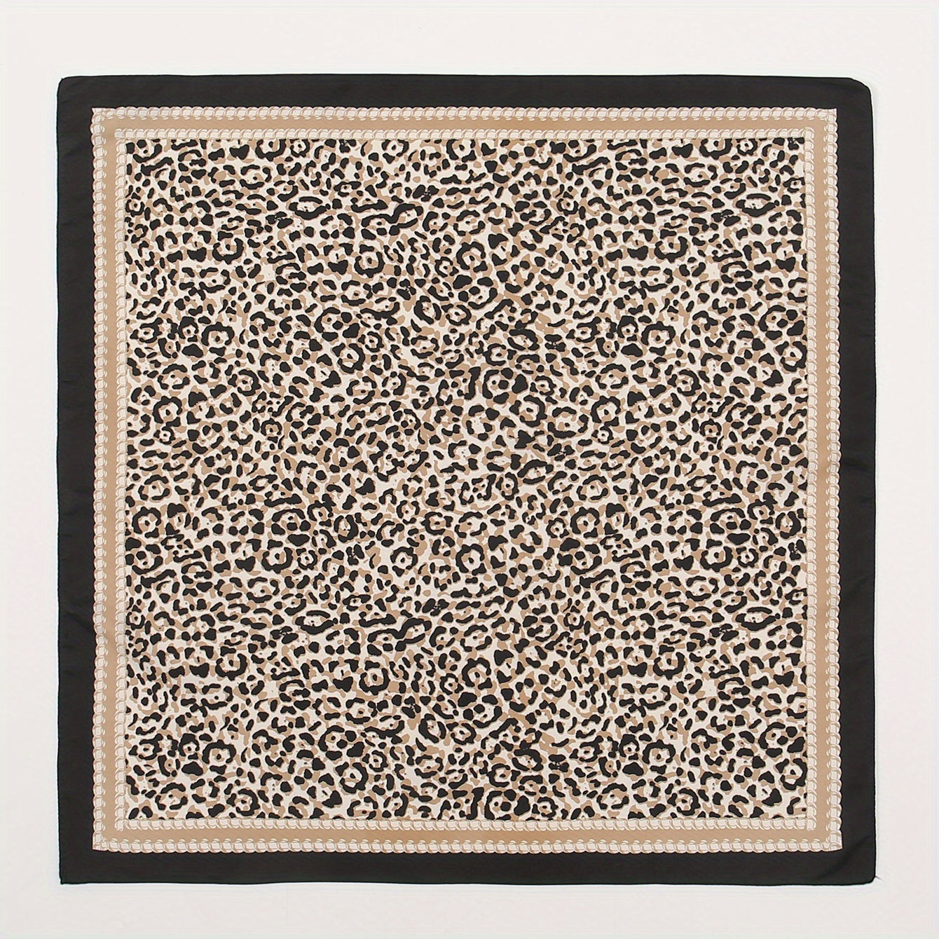Leopard Print Square Scarf Classic Bandana Neckerchief
