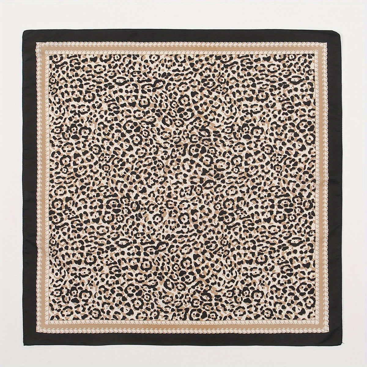 Leopard Print Square Scarf Classic Bandana Neckerchief