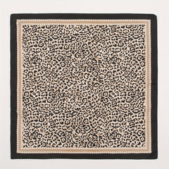 Leopard Print Square Scarf Classic Bandana Neckerchief