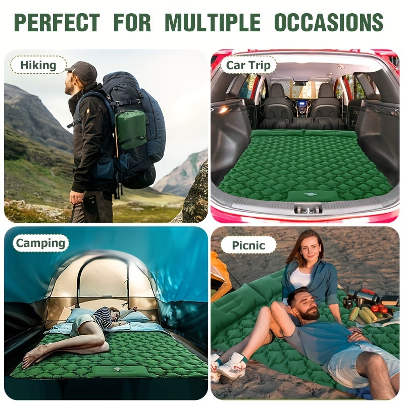 Inflatable Mattress with Pillow & Pump for Camping Travel