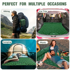 Inflatable Mattress with Pillow & Pump for Camping Travel