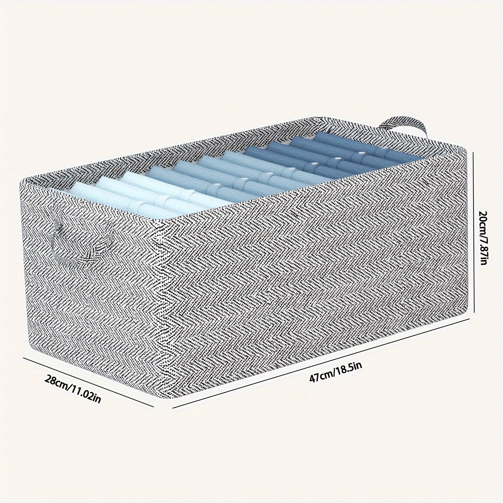Non-Woven Storage Basket Durable Storage Box Large Capacity for Underwear Socks