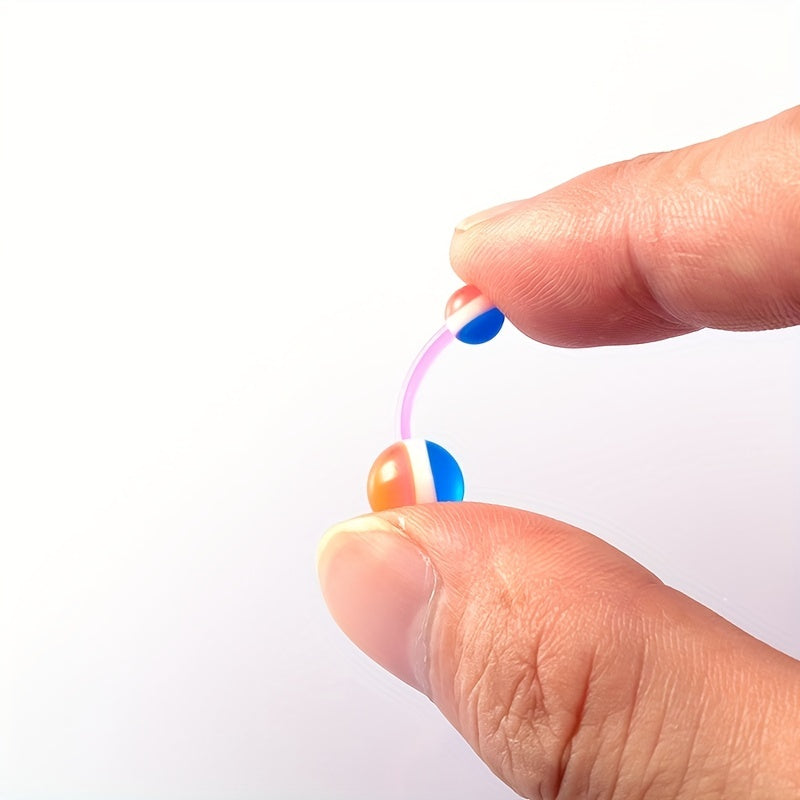 50pcs Colorful Acrylic Plastic Ball Belly Button Ring Navel Piercing Stud