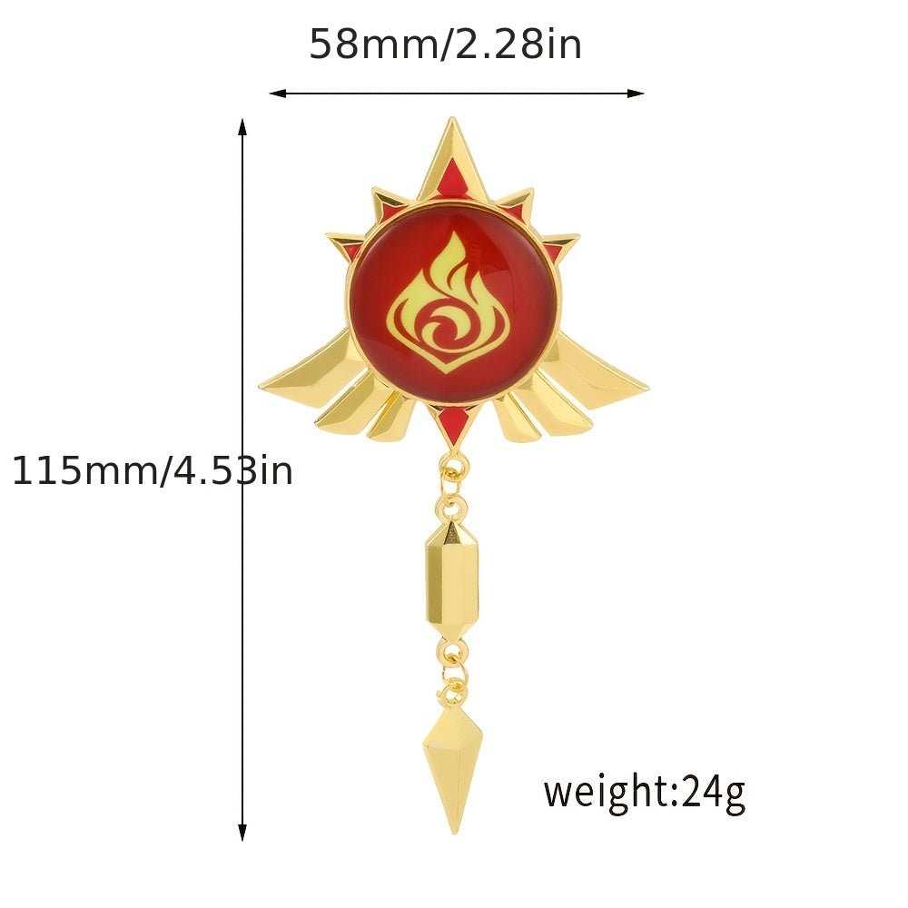 Anime Luminous God's Eye Brooch