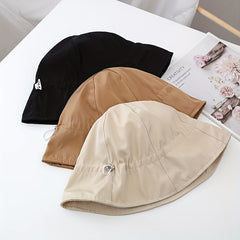 Foldable Drawstring Bucket Hat Lightweight Sun Hat for Women