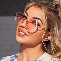 Women's Rimless Zicron Sunglasses