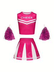 Girls Sleeveless Cheerleader Outfits Halloween Spirit