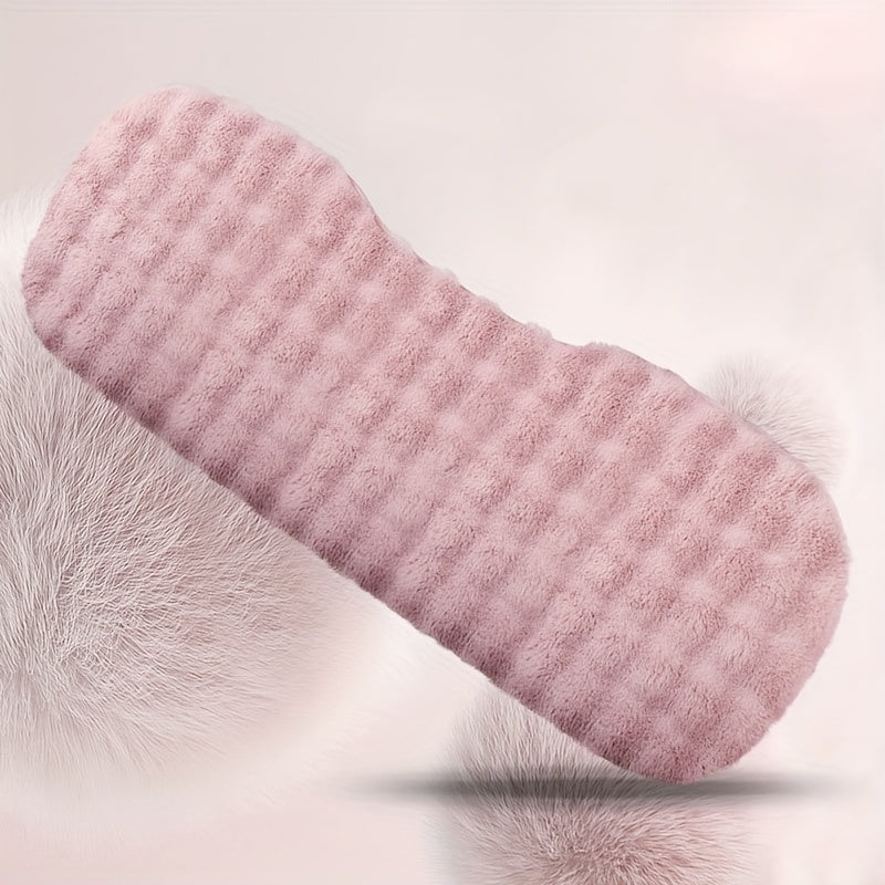 3pcs Plush Winter Warm Car Seat Cushion Set Non-slip Universal Seat Cushion
