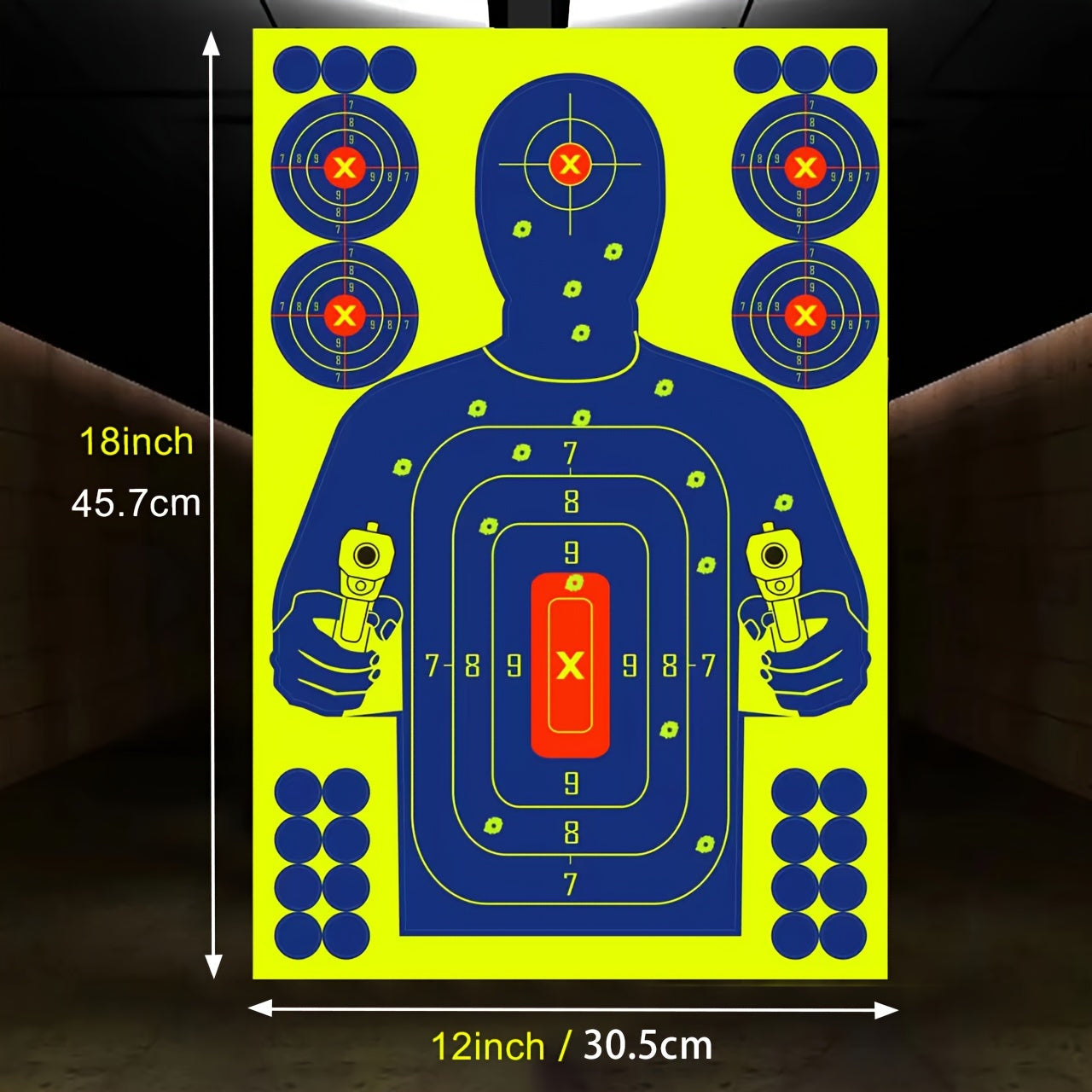 10pcs 30-48x45-72cm Airsoft Toy Shooting Targets Visible for Practice