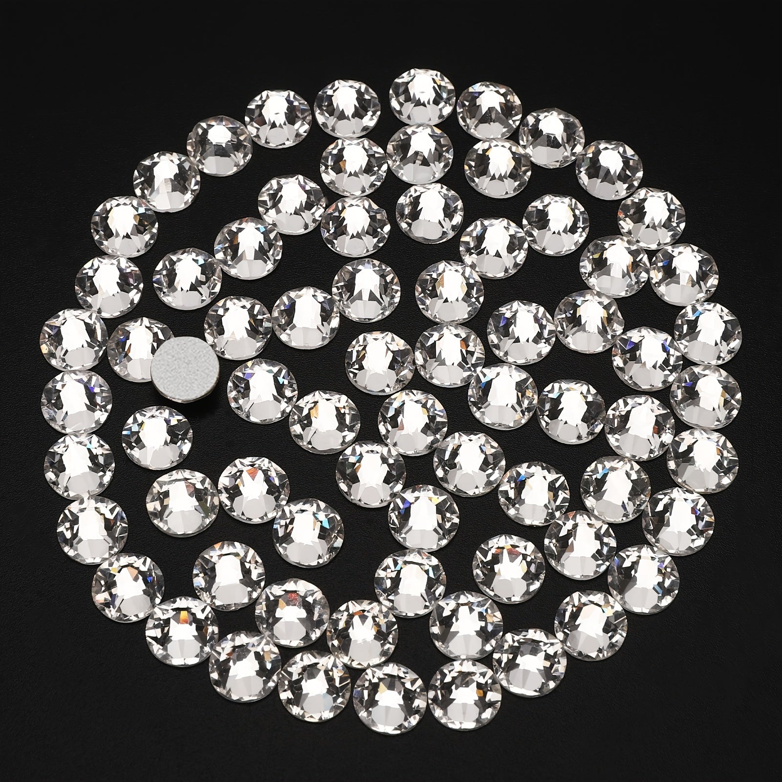 1440pcs Clear Flatback Rhinestones for Crafts Nail Decorations Gems