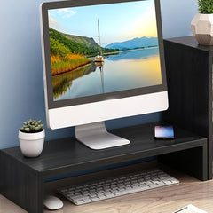 Office Monitor Stand Heightening Rack Desktop Storage Bookshelf