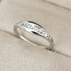 Mom Letter Ring Mother's Gift For Women Mom