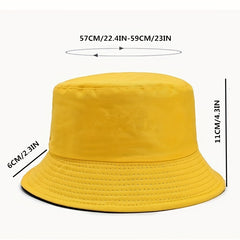 Embroidered Unisex Couple Bucket Hat Lightweight Sunscreen Fisherman Cap