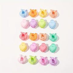 20pcs Mini Heart Hair Claw Clip for Women Girls Toddlers