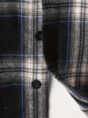 Boy's Plaid Long Sleeve Shirt Casual Slightly Stretch Breathable Button Up Shirt