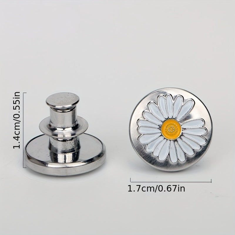 1pc Seamless Detachable Metal Button