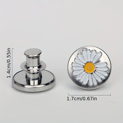 1pc Seamless Detachable Metal Button