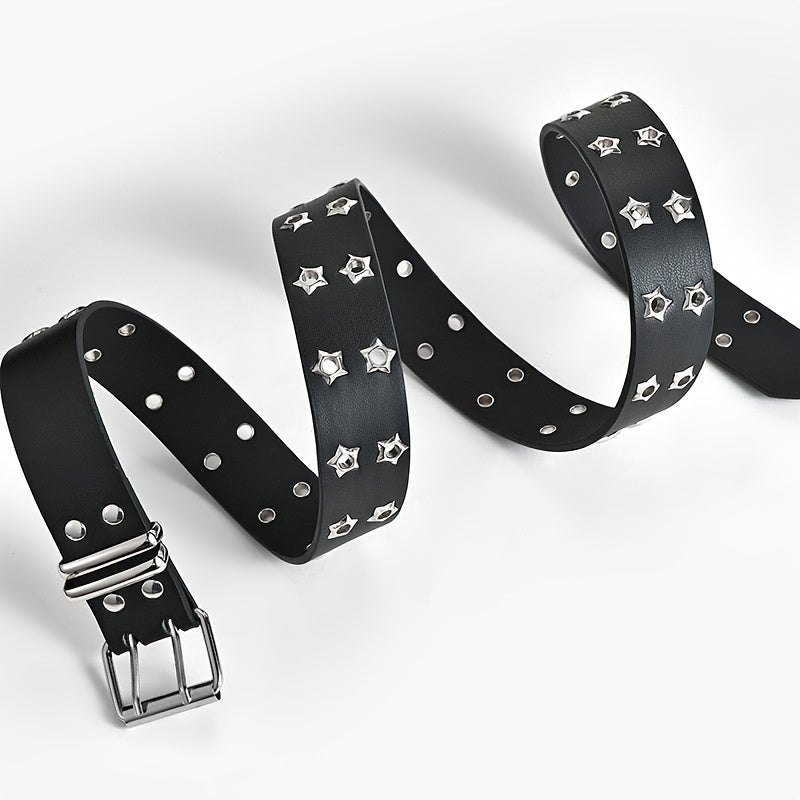 Star Eyelet Belt For Women Men Unisex Party Belt