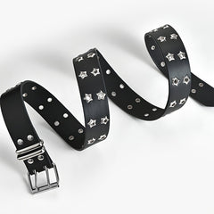 Star Eyelet Belt For Women Men Unisex Party Belt