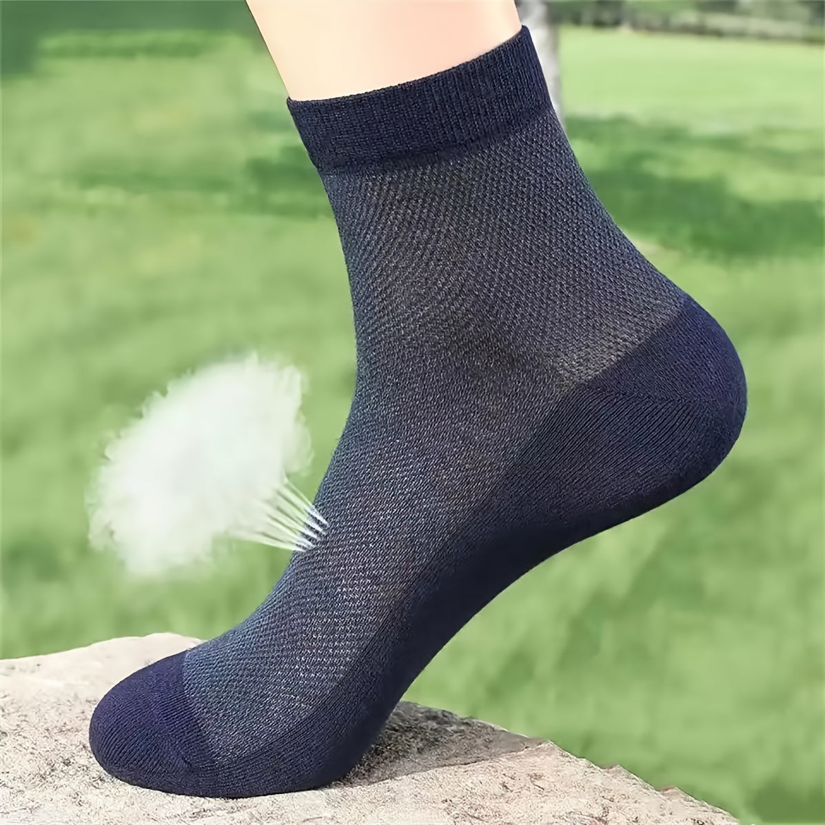 Men's Spring and Summer Mesh Socks - Thin Breathable Mid-Calf Socks