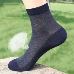 Men's Spring and Summer Mesh Socks - Thin Breathable Mid-Calf Socks