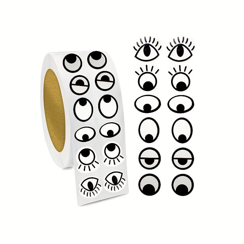 2000pcs Large Googly Eye Stickers Adhesive Labels Cartoon Eyeball DIY Crafts