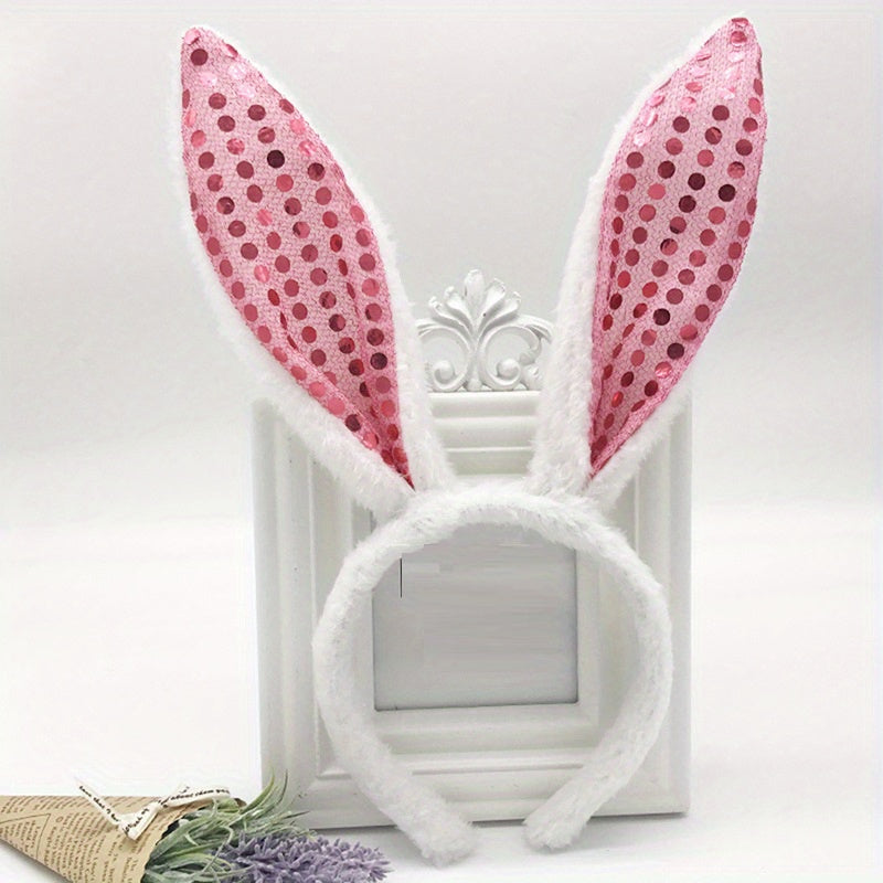 Bunny Rabbit Ear Headband Plush Hairband Costume Party Easter Hair Accessories