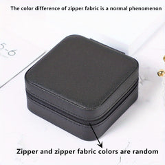 Jewelry Storage Case Portable Zipper Organizer Box