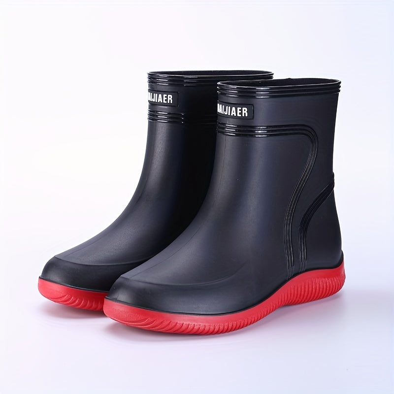 Men's Waterproof High Top Fishing Rain Boots