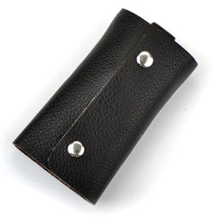 Leather Key Holder Bag Car Keychain Wallet Cover