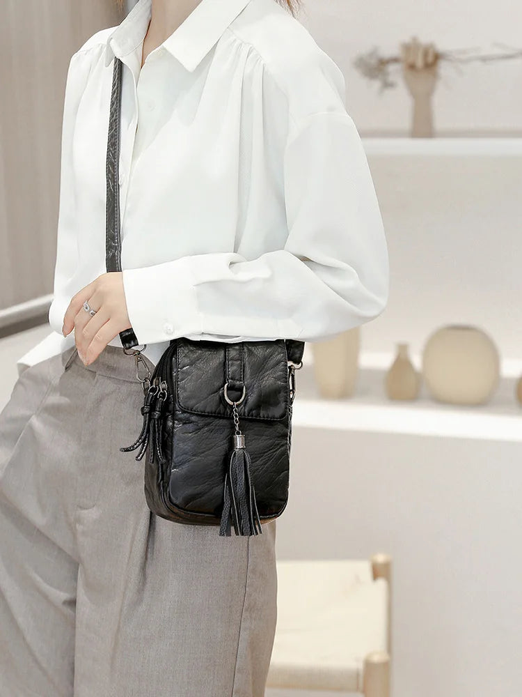 Retro Mini Messenger Bag Shoulder Handbag Wallet for Women