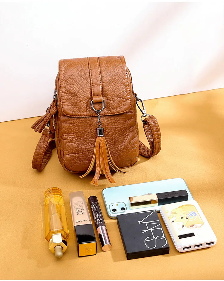 Retro Mini Messenger Bag Shoulder Handbag Wallet for Women