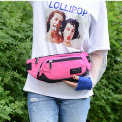 Nylon Waist Bag Waterproof Chest Strap Handbag Fanny Pack