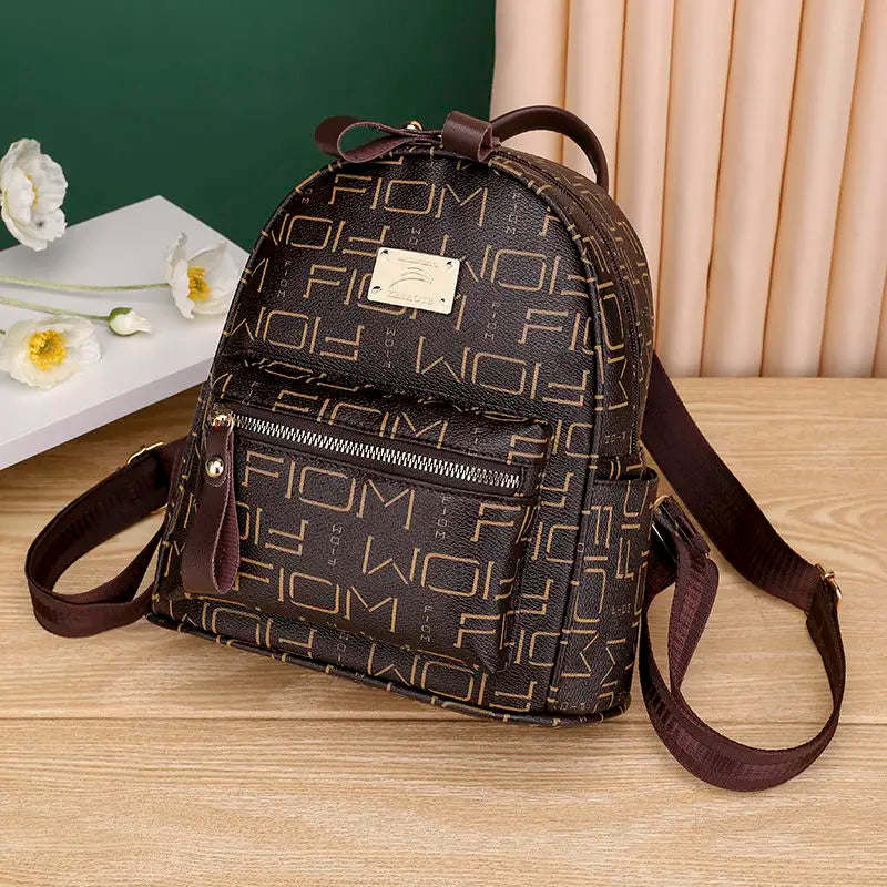 10 Inch Women Backpack, Flower Print Schoolbag for Teenager