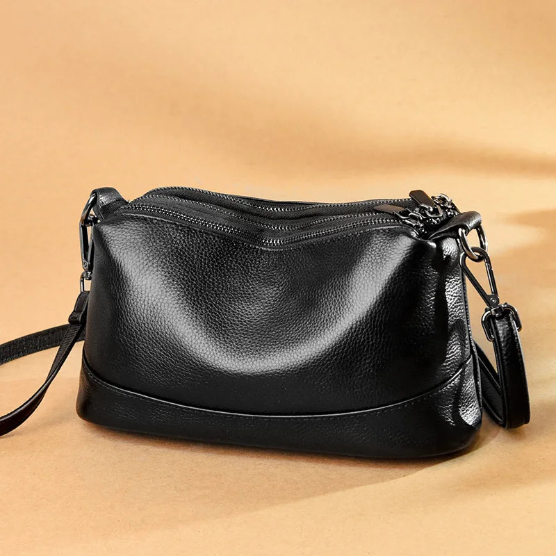 Soft Cowhide Ladies Crossbody Bag Female Shoulder Tote Bag