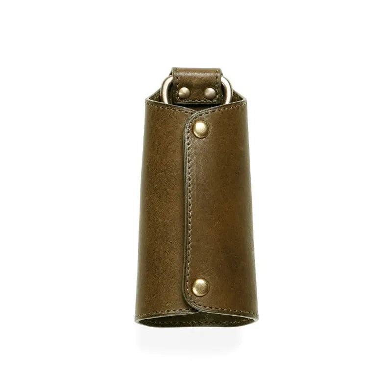 Leather Key Wallet Car Key Organizer Zipper Keys Case Bag