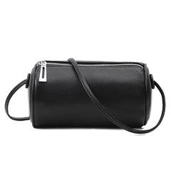 Leather Round Crossbody Bag Women Mini Shoulder Bags