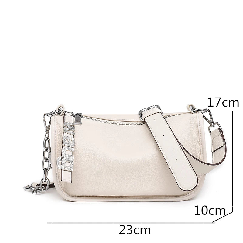 Small Leather Women Handbag Shoulder Bag Ladies Totes Bag Sac