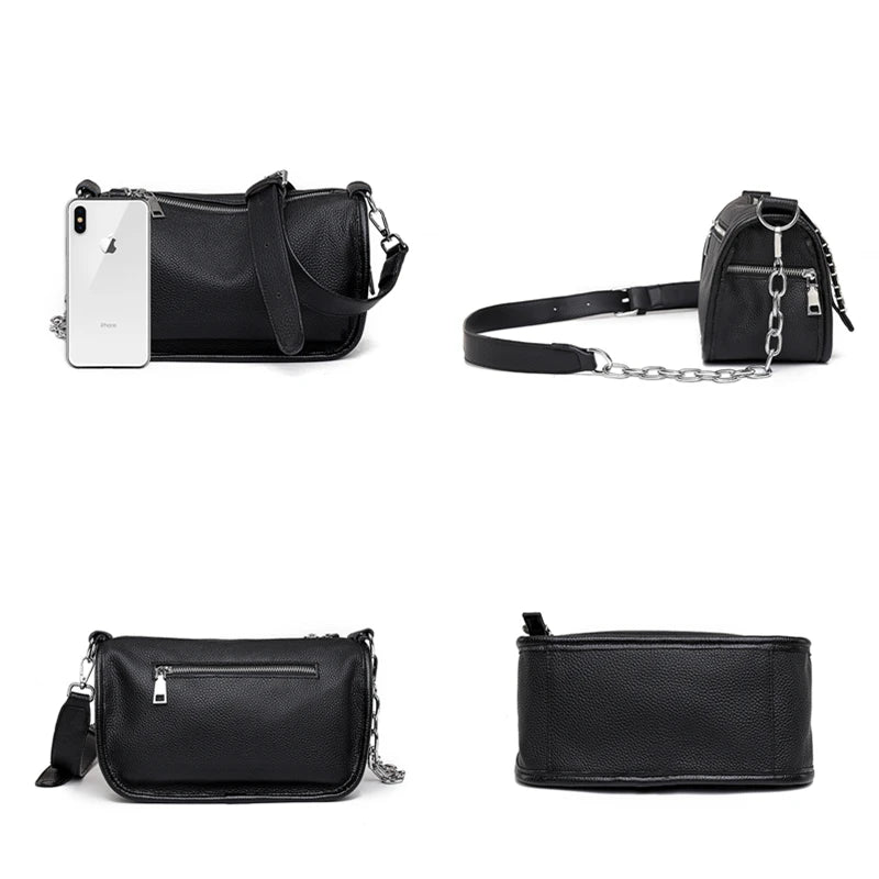 Small Leather Women Handbag Shoulder Bag Ladies Totes Bag Sac