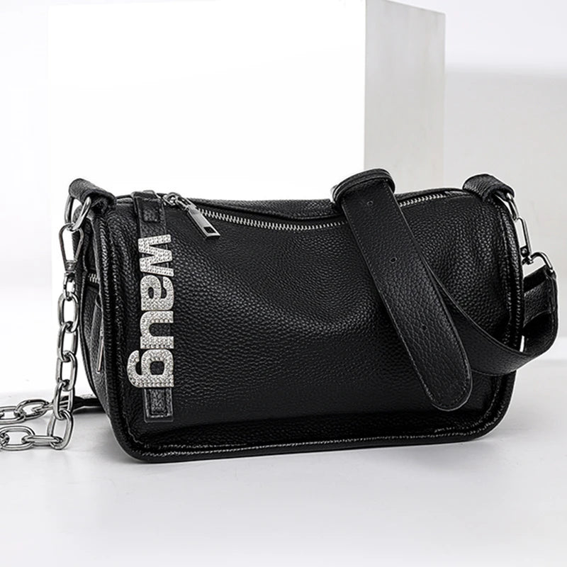 Small Leather Women Handbag Shoulder Bag Ladies Totes Bag Sac