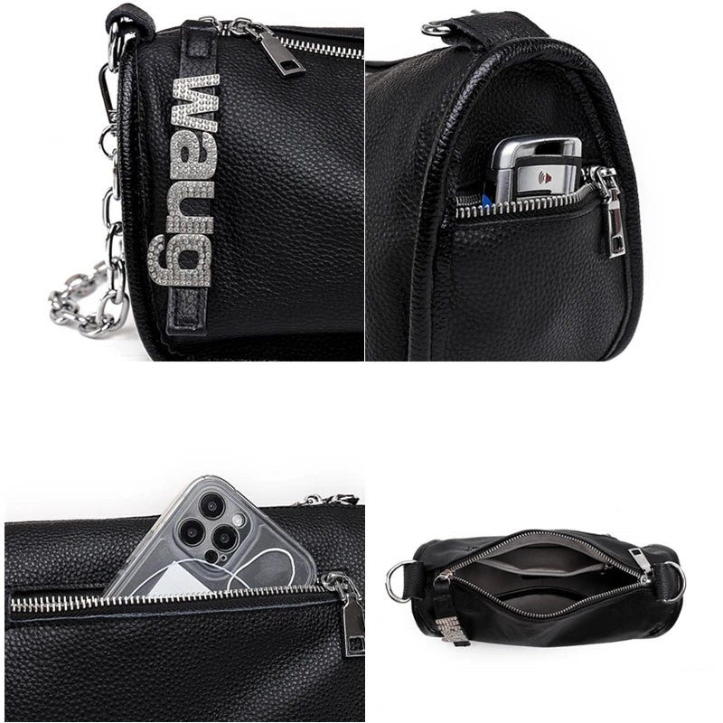 Small Leather Women Handbag Shoulder Bag Ladies Totes Bag Sac