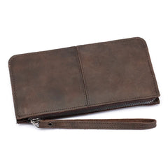 Vintage Leather Clutch Bag Business Wallet Handbag