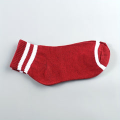 5 10 Pairs Stripe Print Socks Breathable Women's Short Stockings