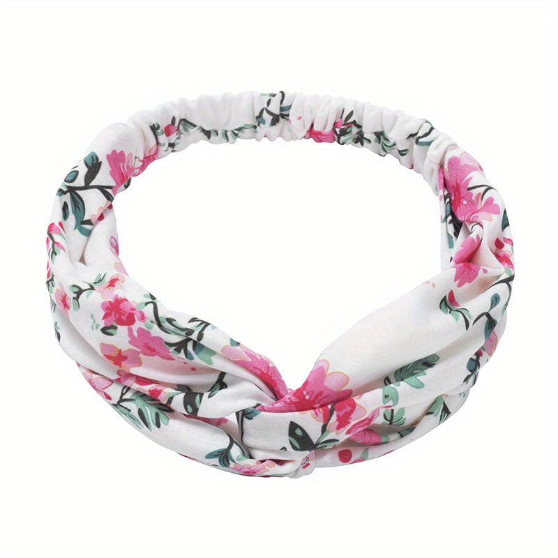 Boho Floral Style Headband Elastic Head Wrap Hair Band