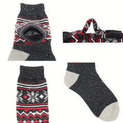 Geometric Pattern Mid Tube Socks Soft Women's Stockings
