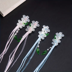 Ancient Style Crystal Hairpin Retro Headdress Flower Tassel Hair Accessories