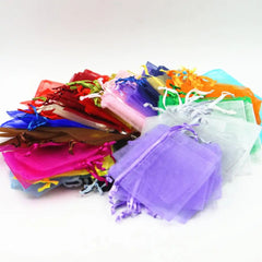 100pcs 11x16cm Organza Bags Wedding Candy Party Bag