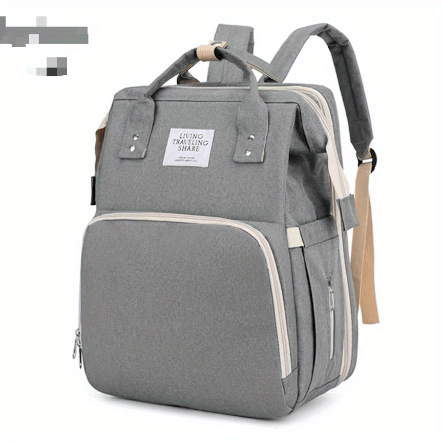 Functional Diaper Bag with Changing Pad Backpack Tote