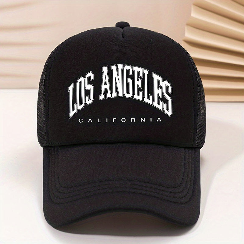 LOS ANGELES Trucker Hat Mesh Baseball Cap Sunshade Dad Hats